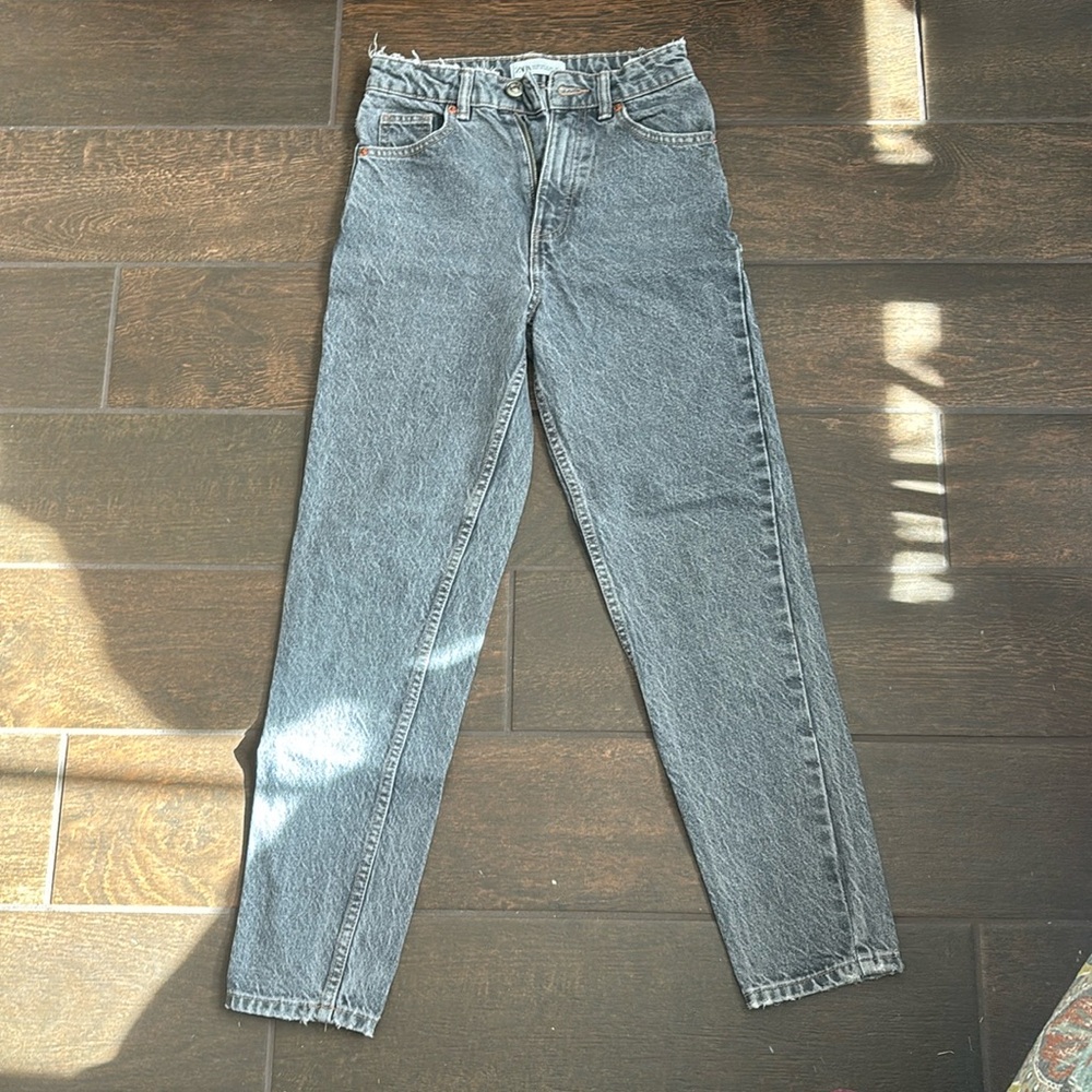 zara black washed jeans!